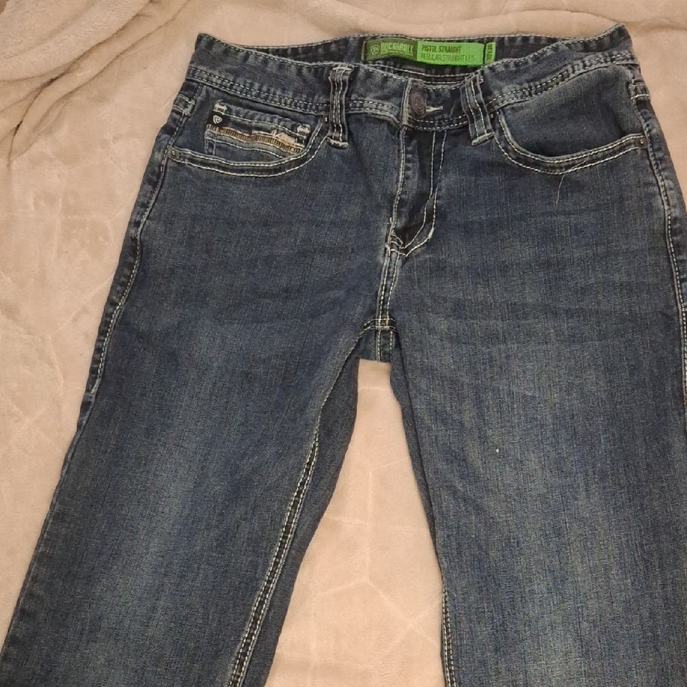 Rock & Roll Men's Blue Bootcut Jeans